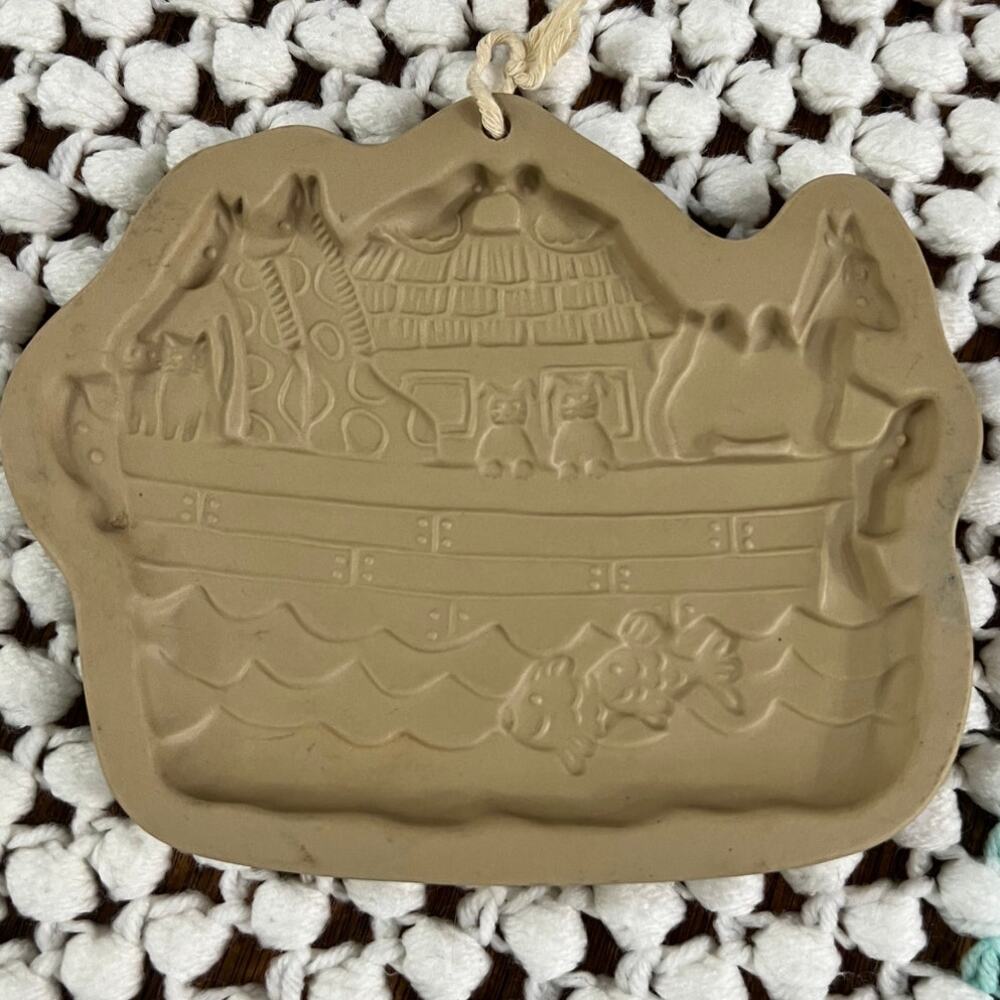 Noah's Ark Cookie Mold Brown Bag Cookie Art 1996 Hill Design